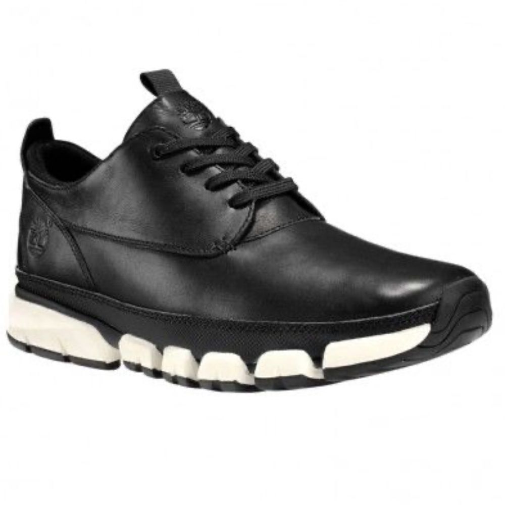 Timberland CA13FT Men’s Wharf‎ District Oxford size 8.5 black leather shoes